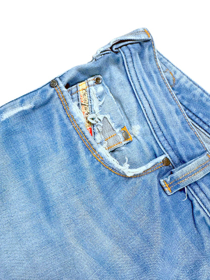 Vintage Diesel Y2K Baggy Jeans „Industry“ (M) – Detailaufnahme 2
