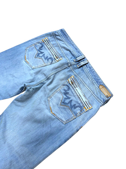 Vintage Diesel Y2K Baggy Jeans „Industry“ (M) – Detailaufnahme 3