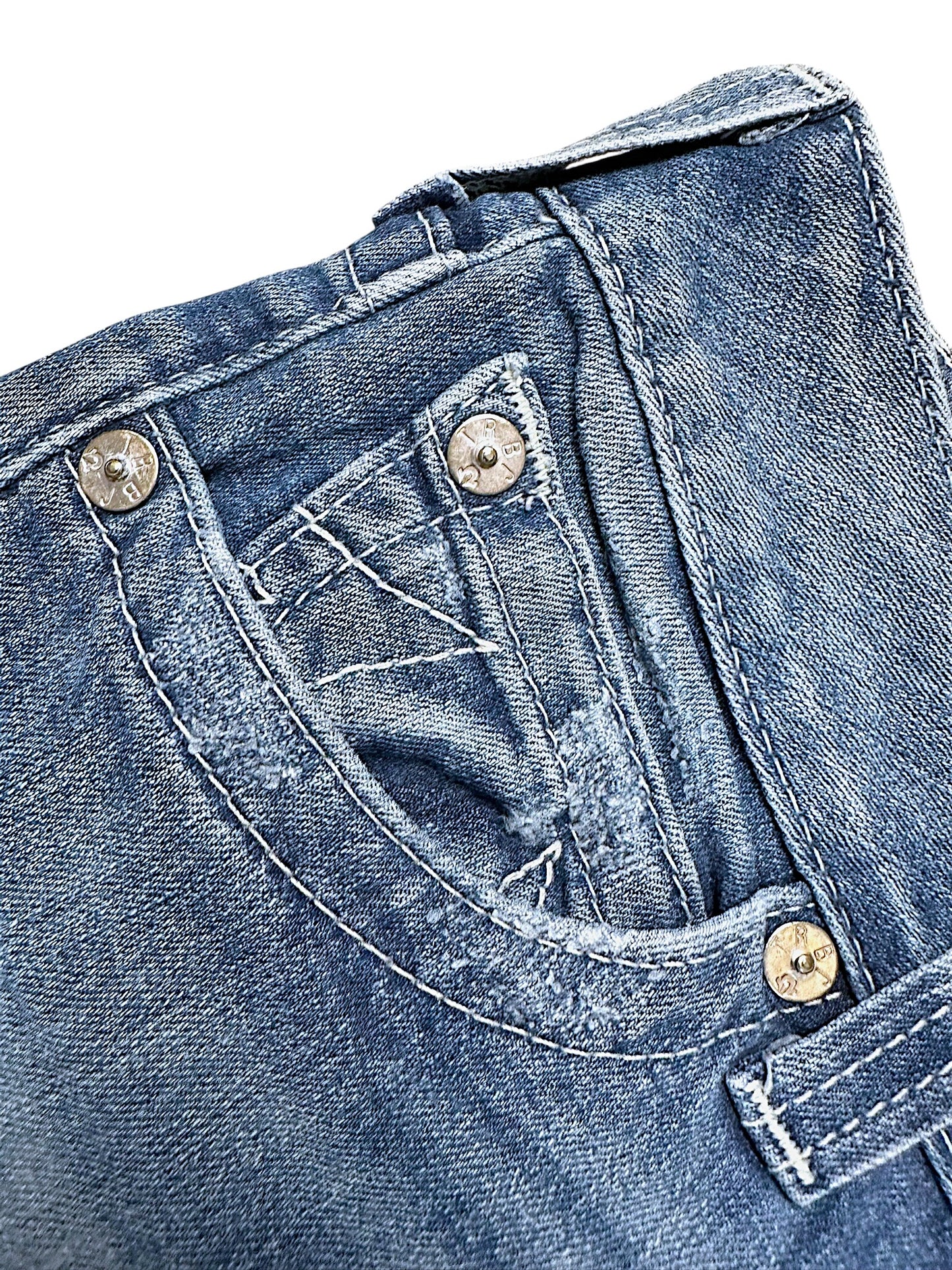 Vintage True Religion Y2K Low Waist Bootcut / Flared Damenjeans (L)
