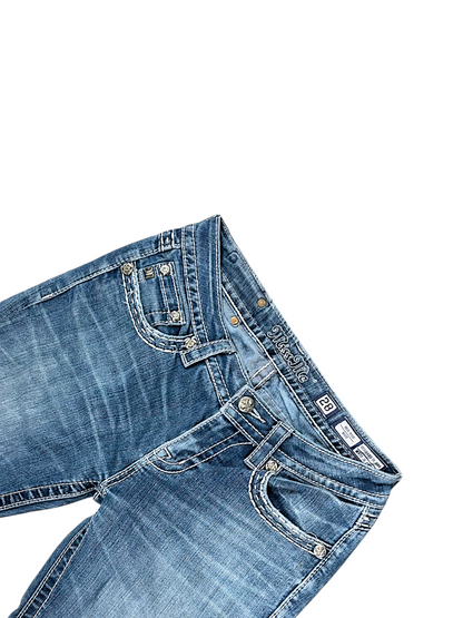 Vintage Miss Me Y2K Low Waist Bootcut / Flared Damenjeans (L)