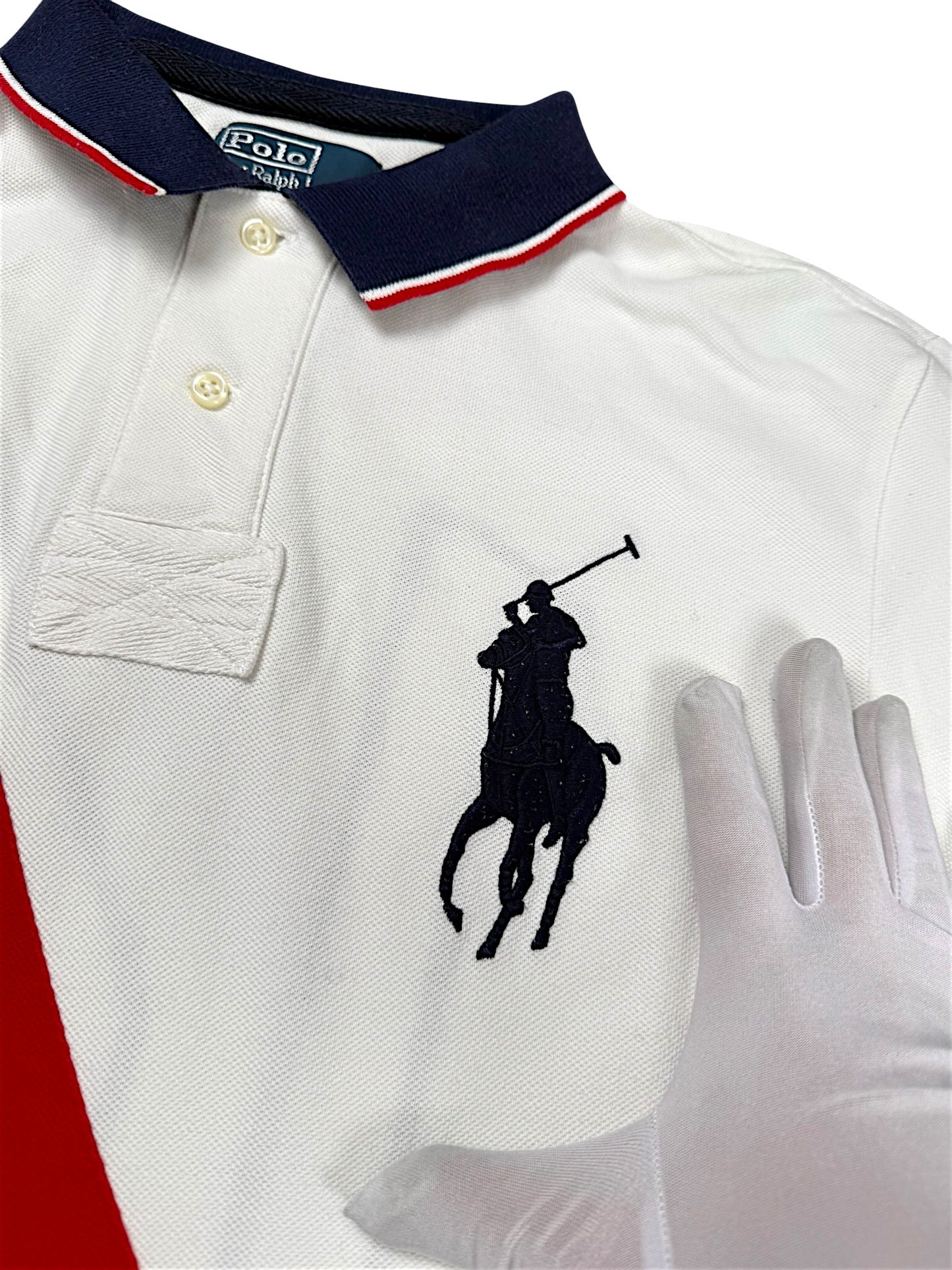 Vintage Ralph Lauren Y2K „USA“ Polo (L)