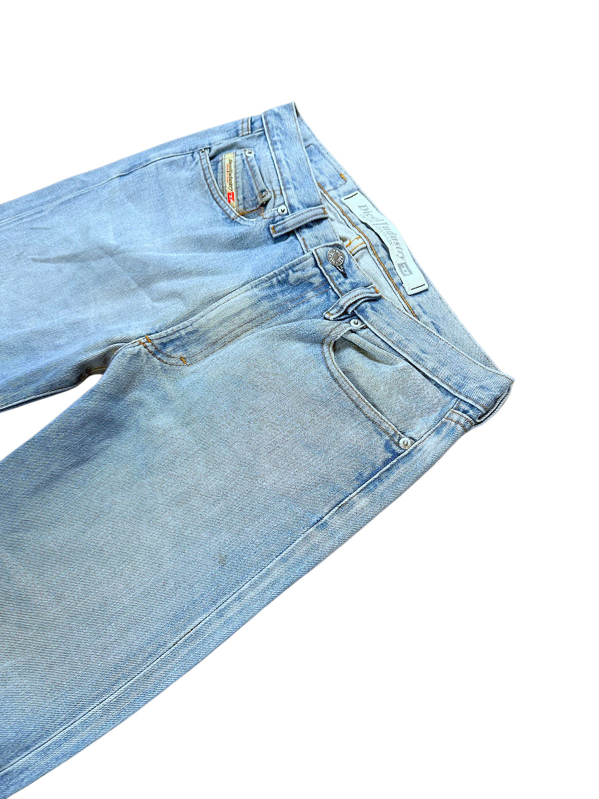 Vintage Diesel Straight Leg Jeans „Industry“ (S) – Detailaufnahme 1