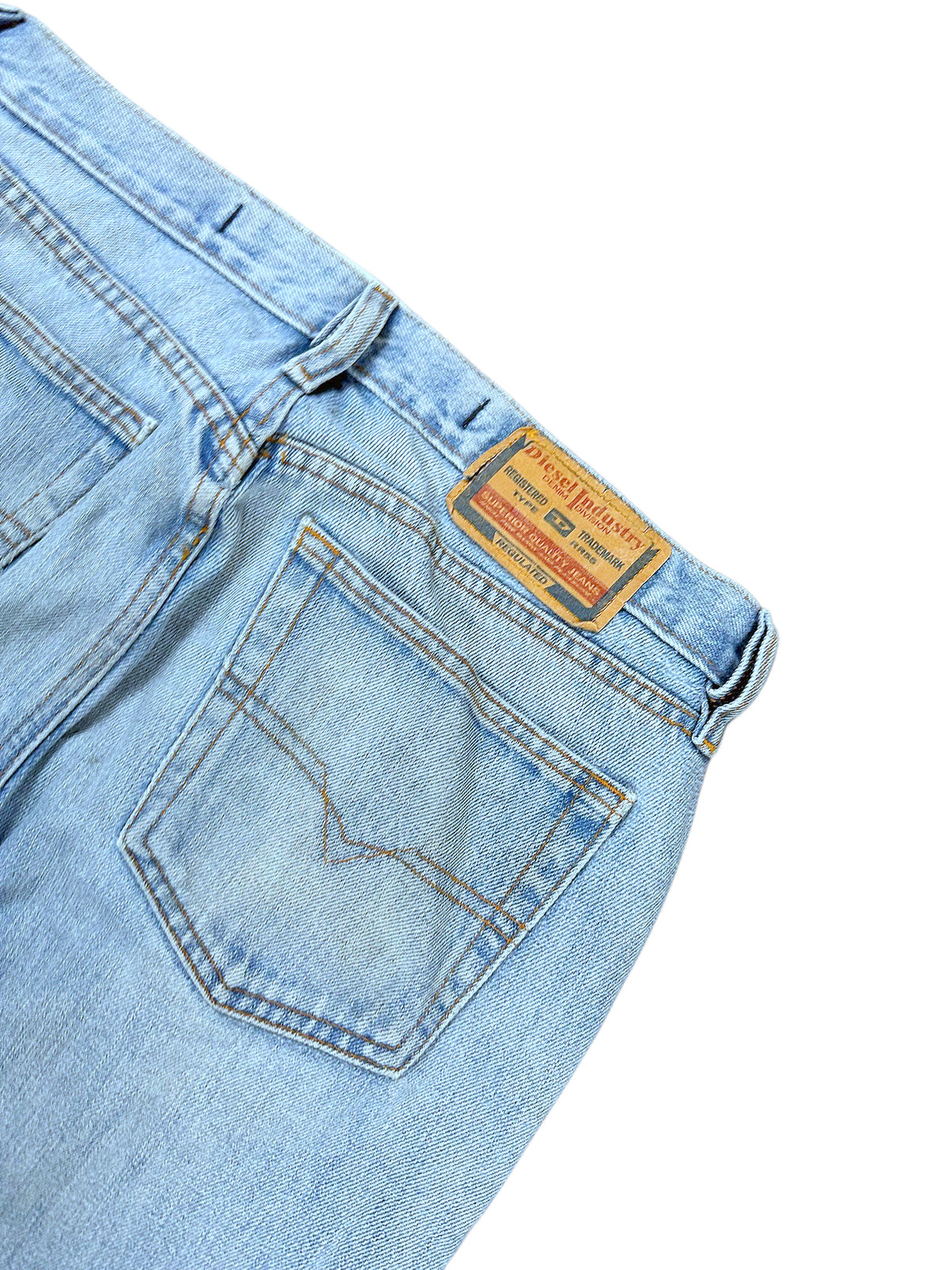 Vintage Diesel Straight Leg Jeans „Industry“ (S) – Detailaufnahme 4