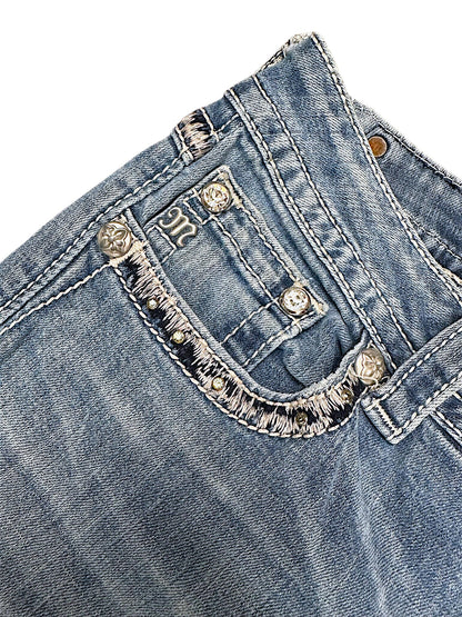 Vintage Miss Me Y2K Low Waist Bootcut Damenjeans (M)