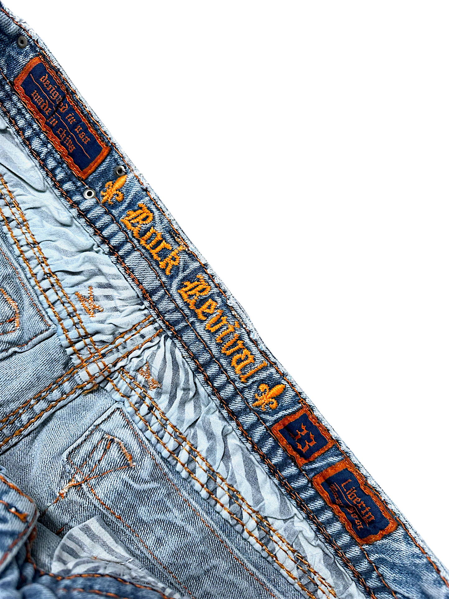 Vintage Rock Revival Y2K Straight Leg Jeans (XL)