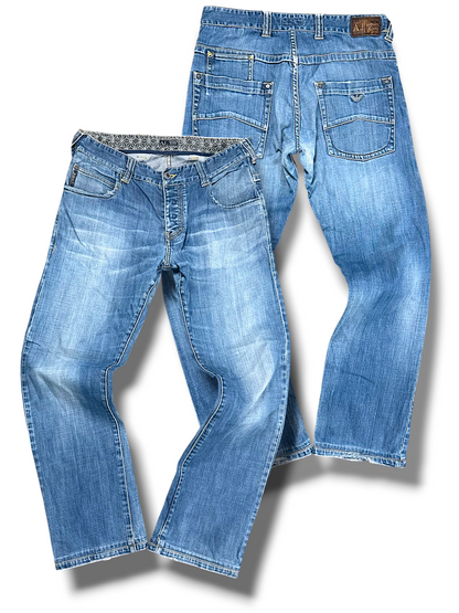 Vintage Armani Y2K Straight Leg Jeans (M)
