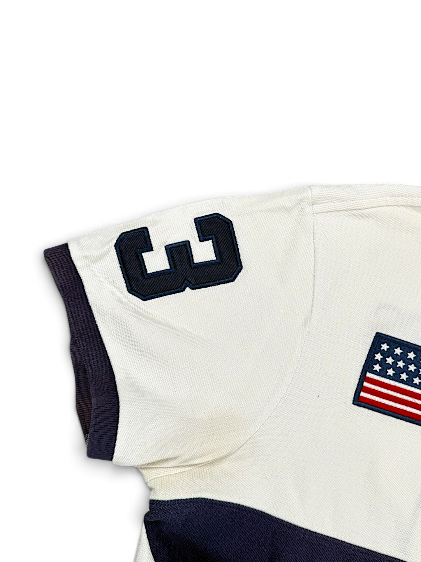 Vintage Ralph Lauren Y2K „USA“ Flag Polo (L)