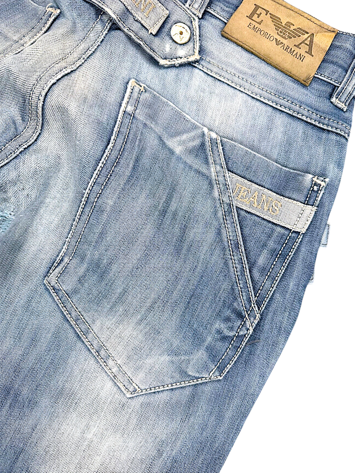 Vintage Armani Y2K Straight Leg Jeans (M)