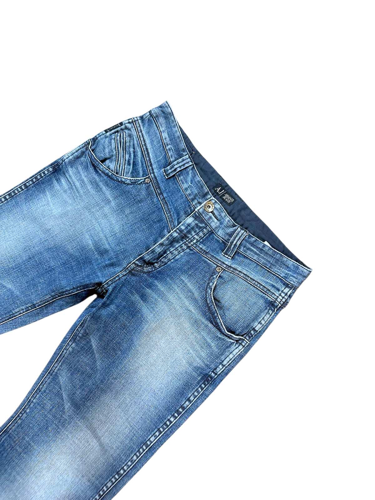 Vintage Armani Straight Leg Jeans (M) – Detailaufnahme 1