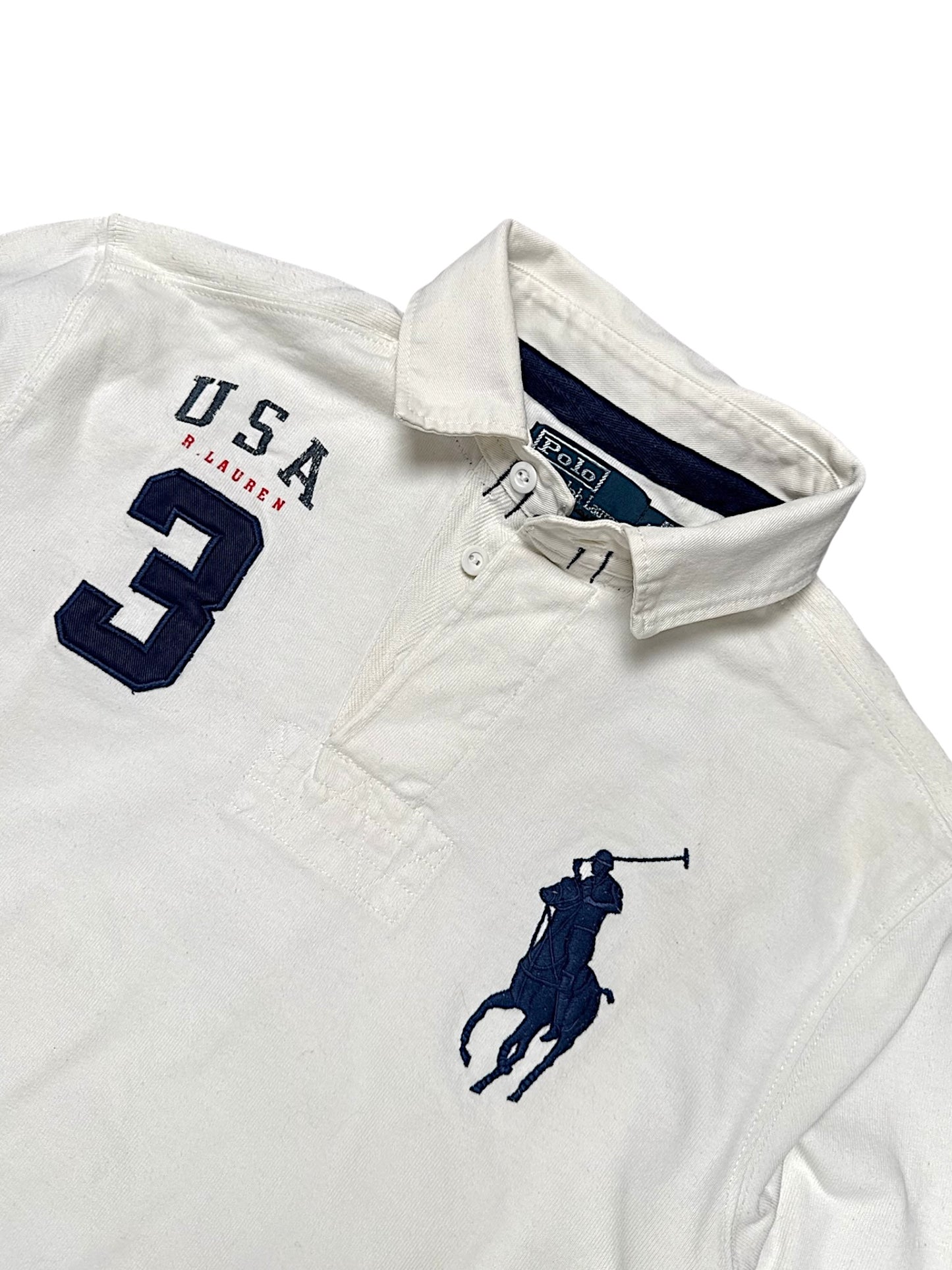 Vintage Ralph Lauren Y2K Pullover mit Kragen (S)