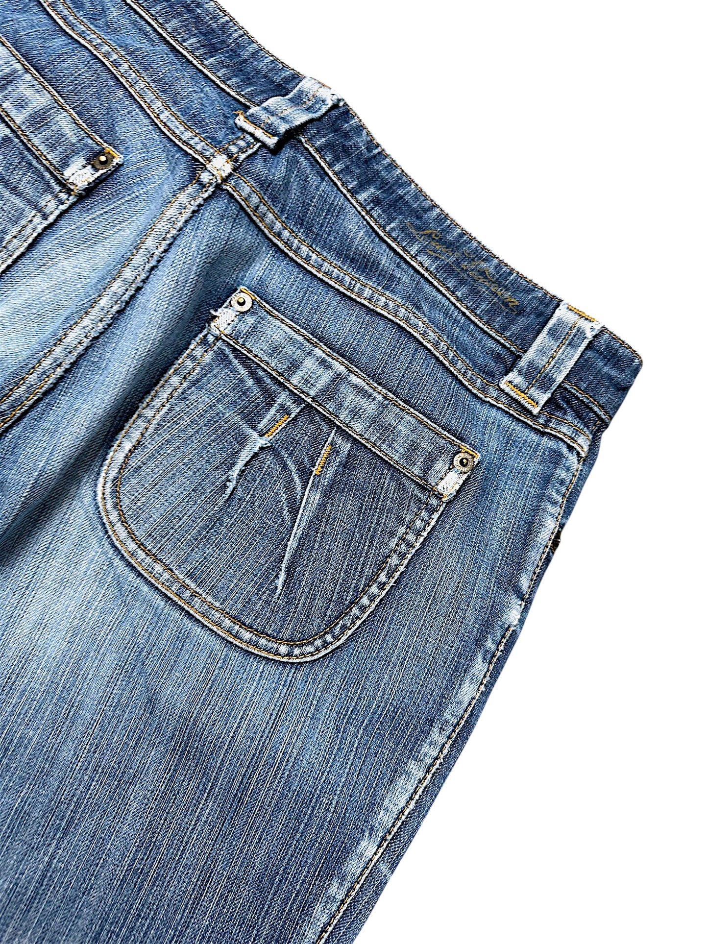 Vintage Louis Vuitton Y2K Flared Designerjeans