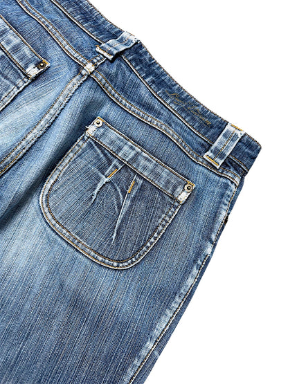 Vintage Louis Vuitton Y2K Flared Designerjeans