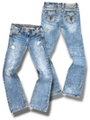 Vintage Rock Revival Y2K Bootcut Damenjeans (M)