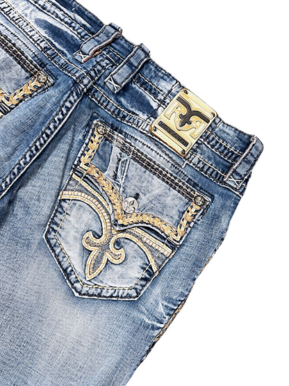 Vintage Rock Revival Y2K Straight Leg Jeans (S)