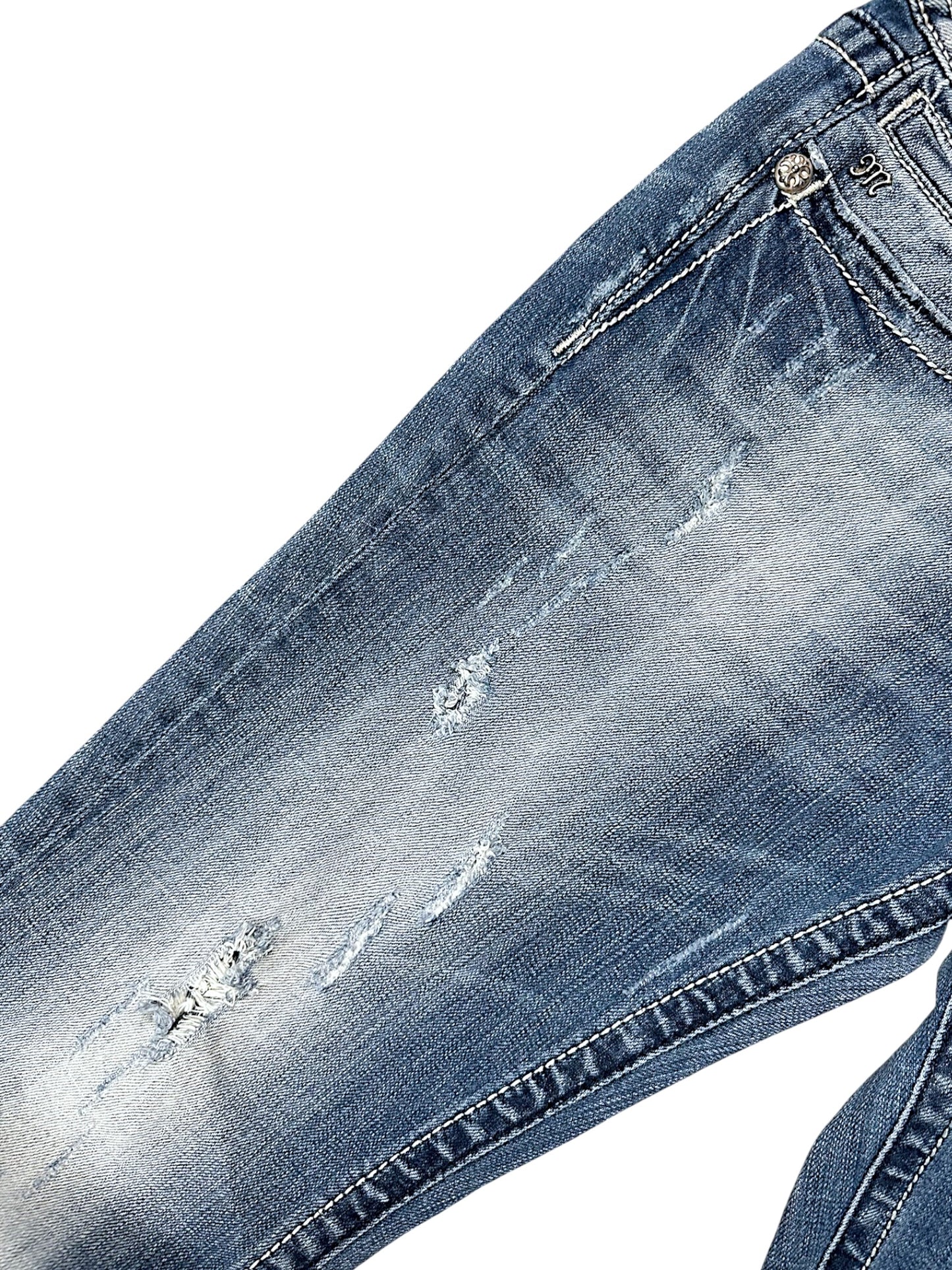 Vintage Miss Me Y2K Low Waist Bootcut / Flared Damenjeans (L)