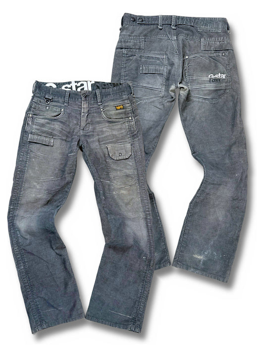 Vintage G-Star Y2K Baggy Jeans (L) – Vorder- und Rückansicht