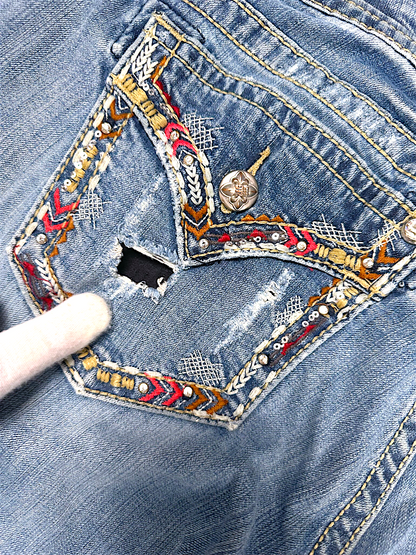 Vintage Miss Me Y2K Flared Damenjeans (L)