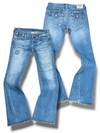 Vintage True Religion Y2K Low Waist Flared Damenjeans (L)