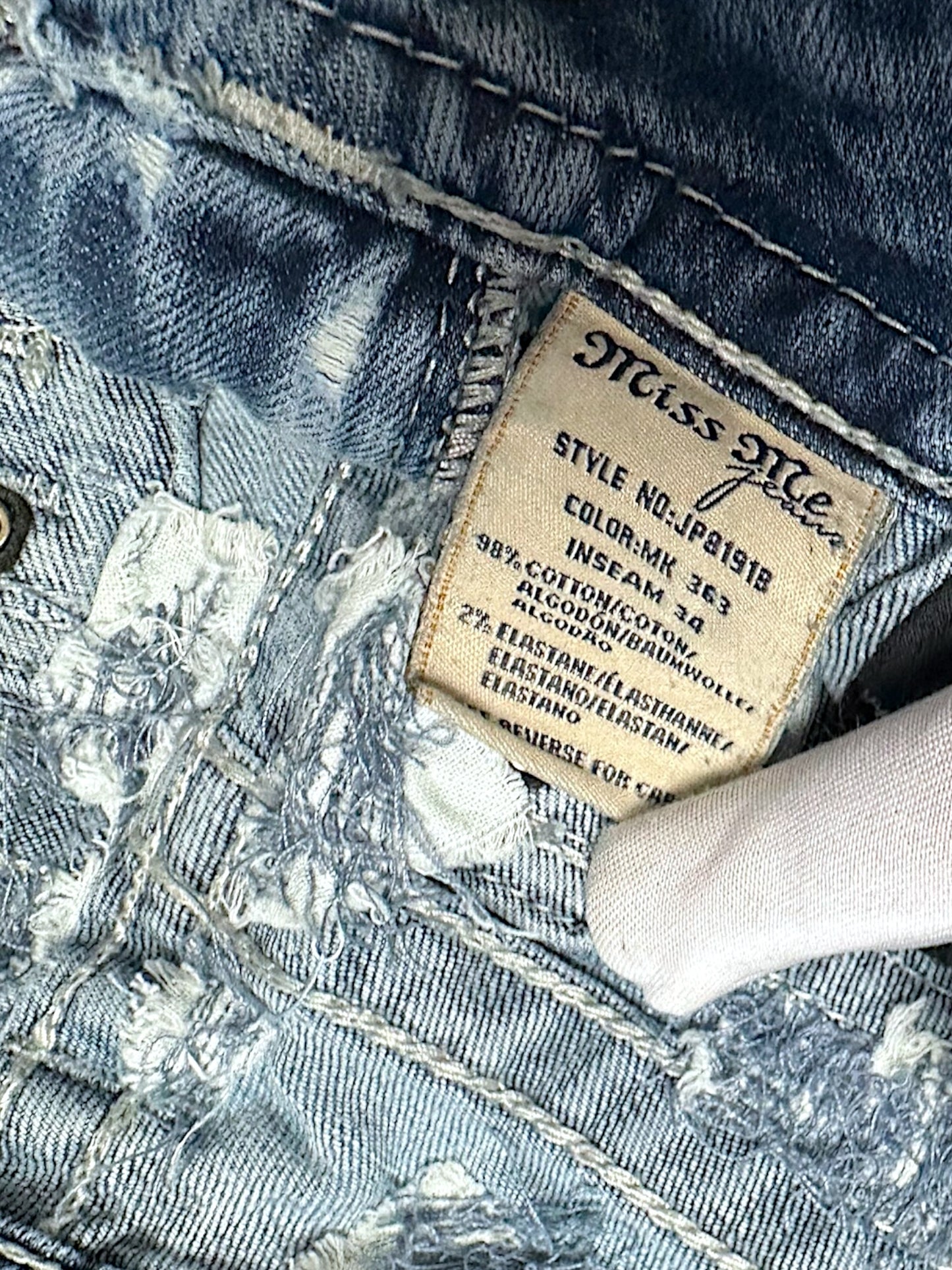 Vintage Miss Me Y2K Low Waist Bootcut / Flared Damenjeans (M)