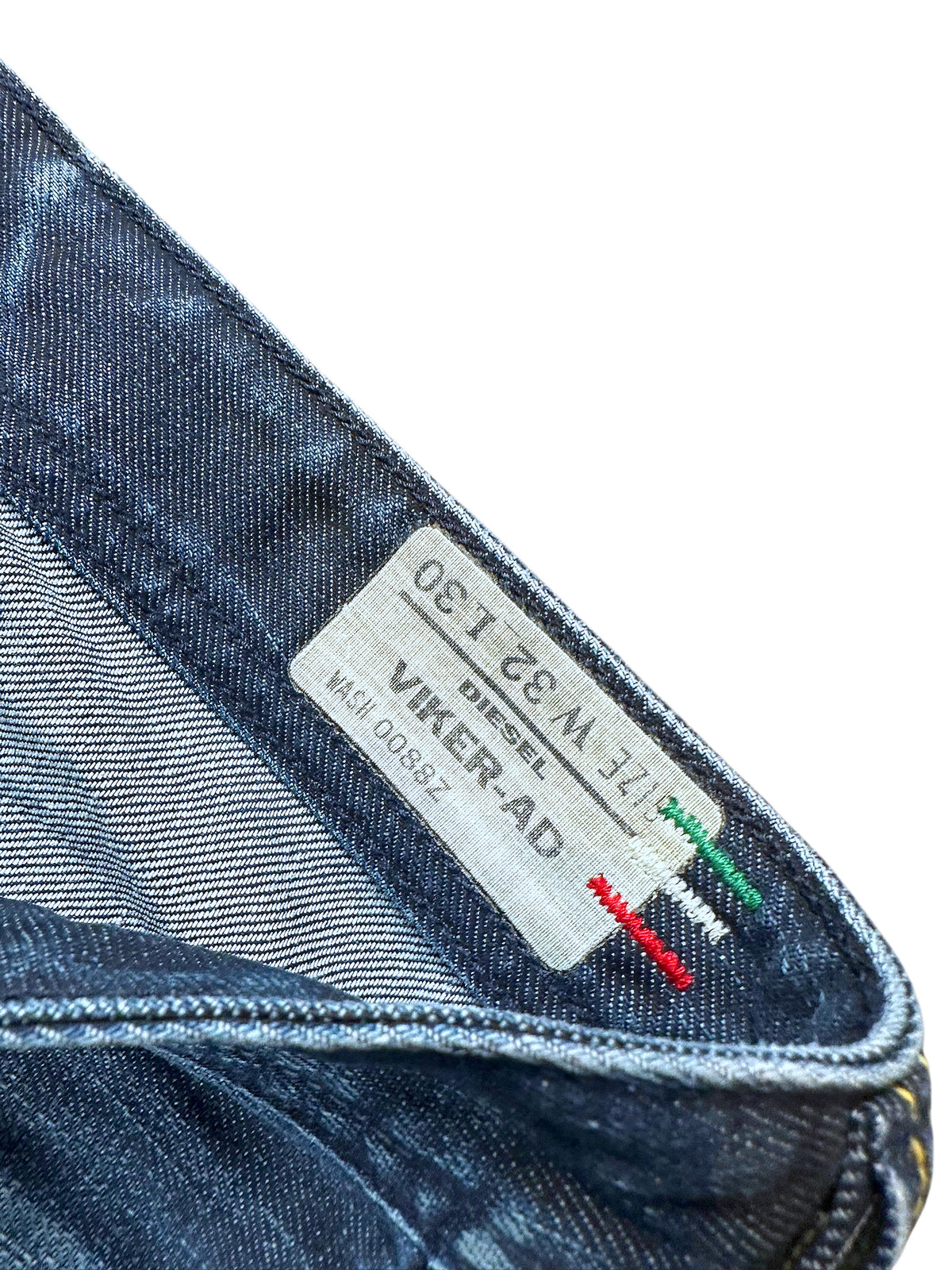 Vintage Diesel x Adidas Y2K Flared Jeans (S) – Detailaufnahme 2
