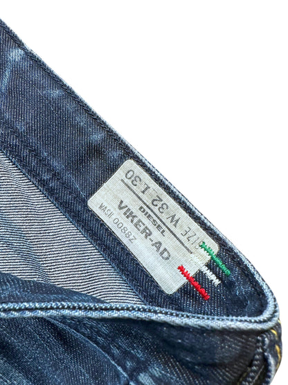 Vintage Diesel x Adidas Y2K Flared Jeans (S) – Detailaufnahme 2