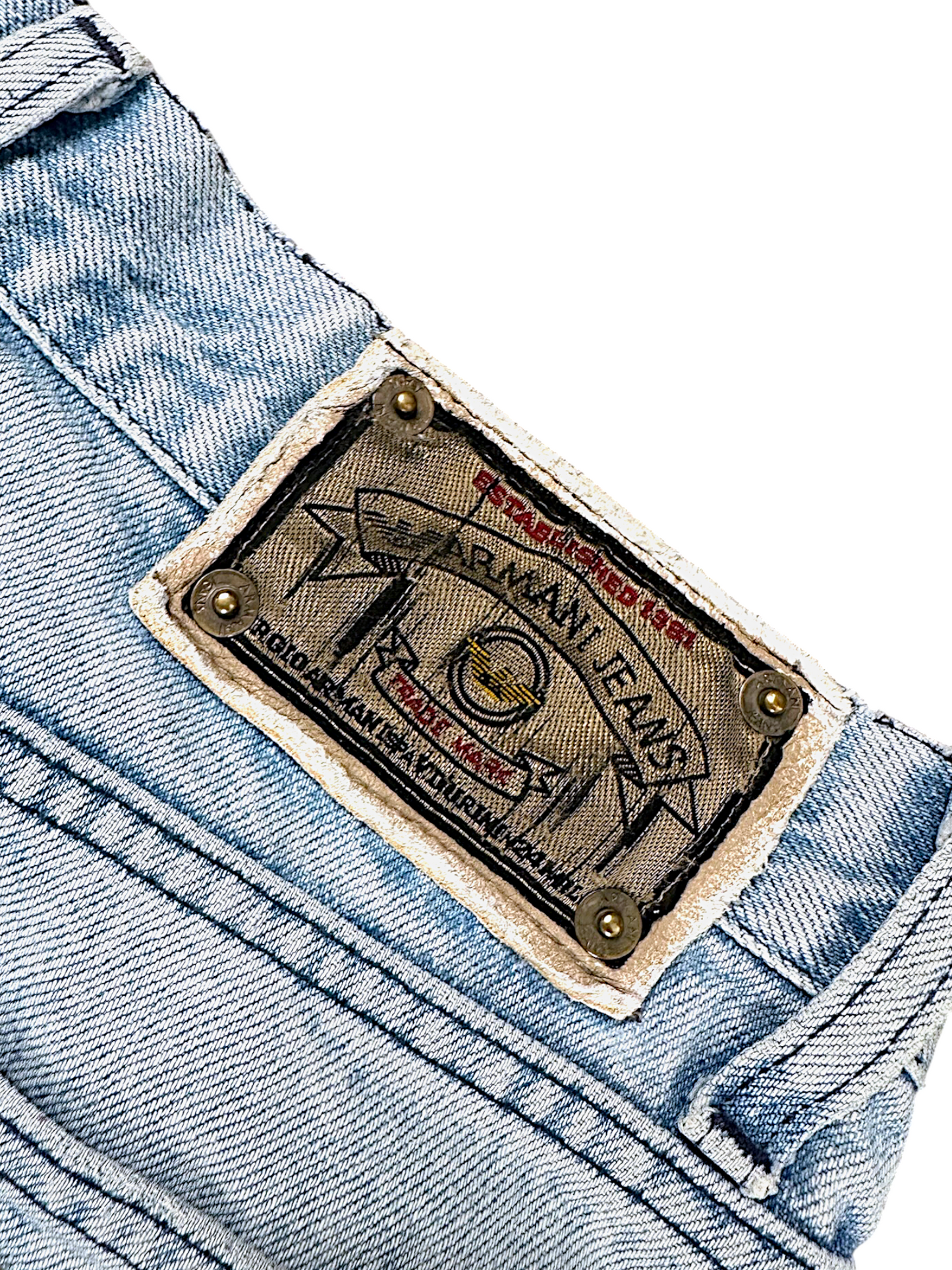 Vintage Armani Straight Leg Jeans (M)