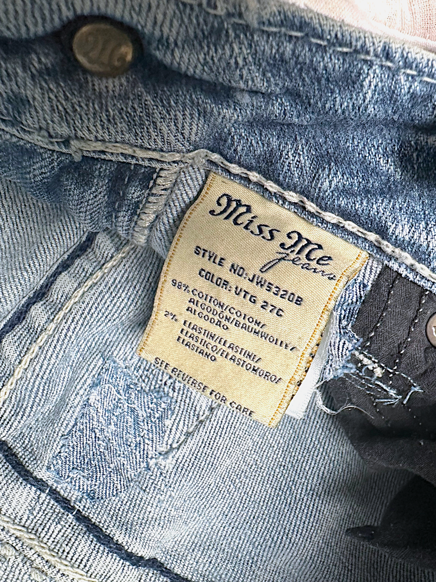 Vintage Miss Me Y2K Low Waist Bootcut / Flared Damenjeans (S)