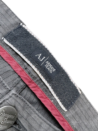 Vintage Armani Straight Leg 5-Pocket Hose (L) – Detailaufnahme 2