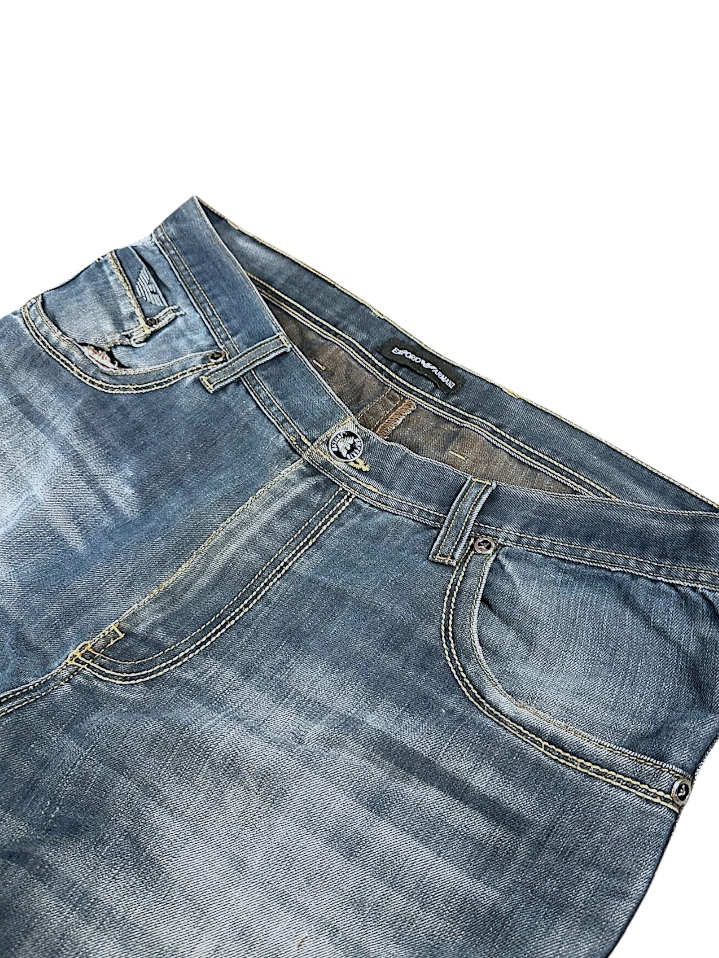 Vintage Armani Y2K Baggy Jeans (L)