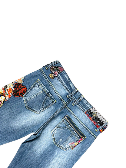 Vintage Desigual Y2K Flared Damenjeans (L)