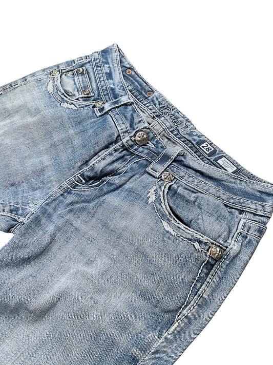 Vintage Miss Me Y2K Low Waist Bootcut / Flared Damenjeans (S)