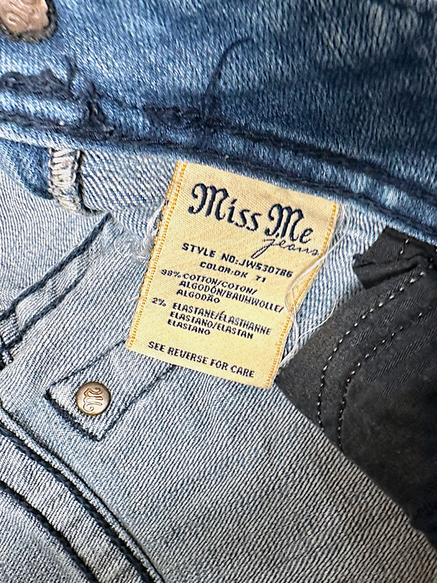 Vintage Miss Me Y2K Bootcut / Flared Damenjeans (L)
