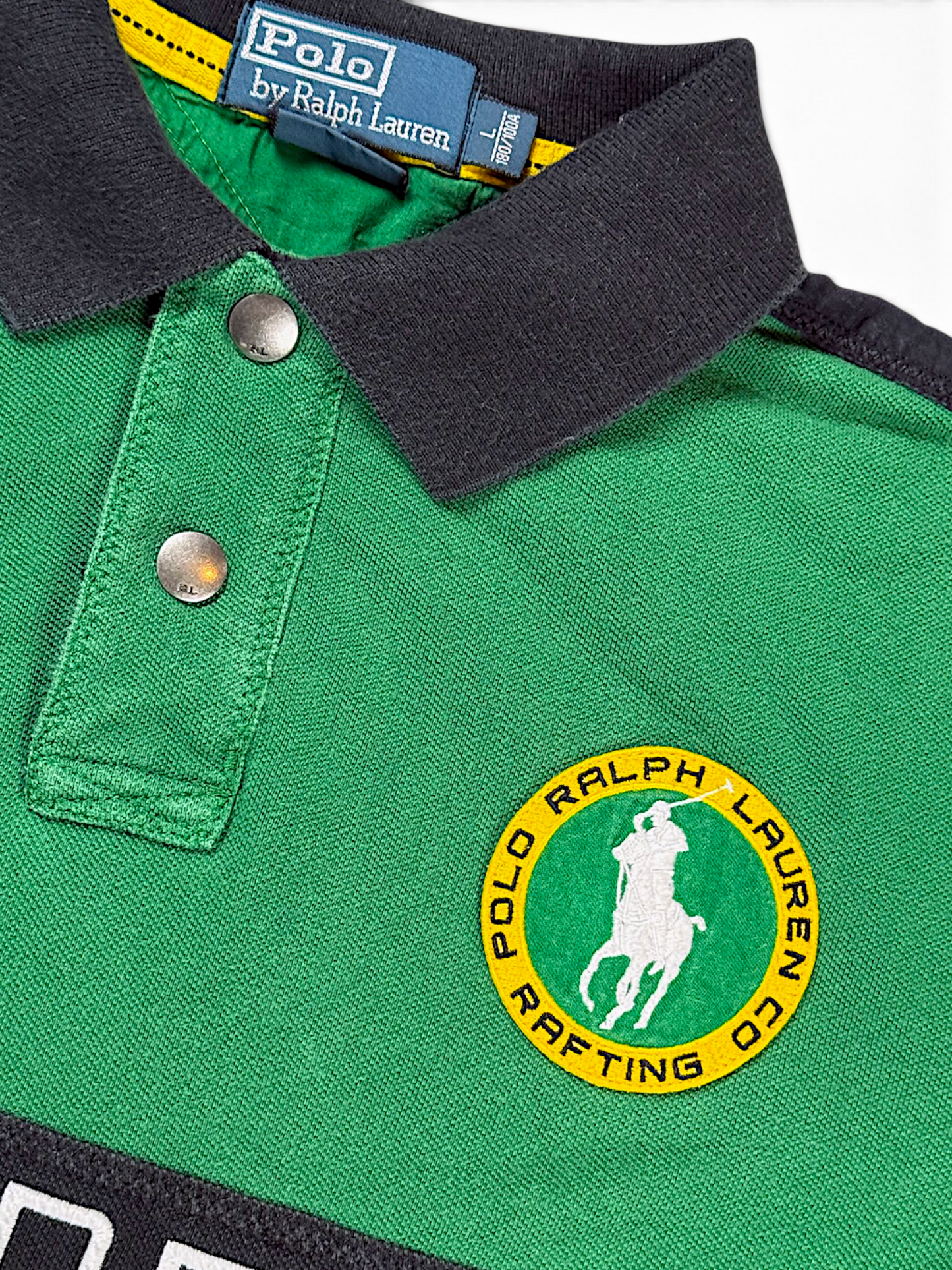 Vintage Ralph Lauren Y2K „RAFT3“ Polo (M)