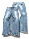 Vintage Embroidery Y2K Low Waist Bootcut Damenjeans (S)