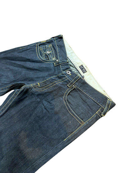 Vintage Armani Y2K Flared Jeans (XL) – Detailaufnahme 1