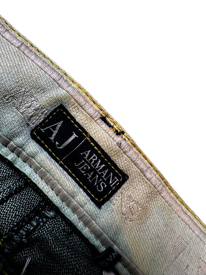 Vintage Armani Y2K Flared Jeans (XL) – Detailaufnahme 2