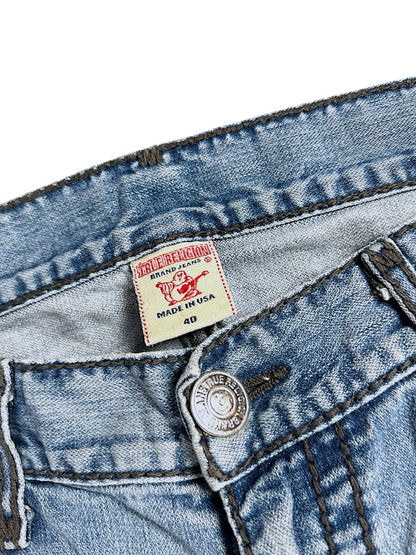 Vintage True Religion Y2K Baggy/Flared Jeans (M)