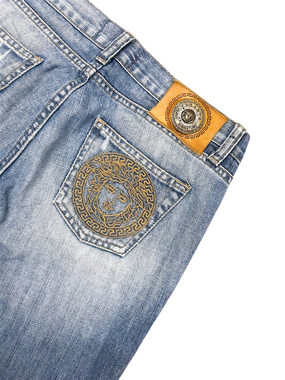 Vintage Versace Y2K Flared Jeans (S)