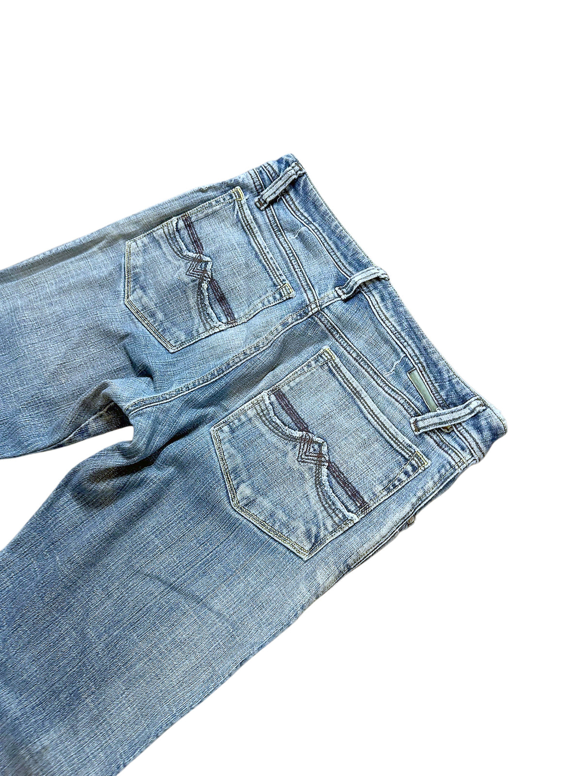 Vintage Diesel Y2K Flared Jeans (S) – Detailaufnahme 3
