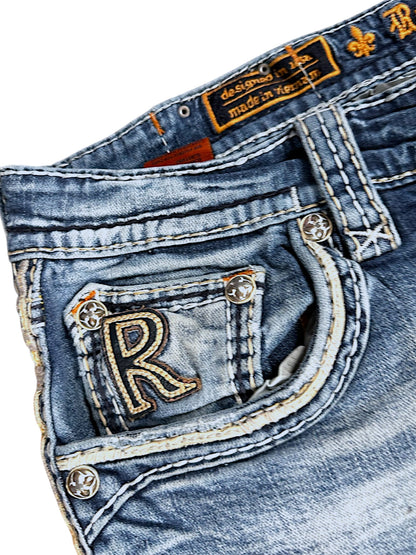 Vintage Rock Revival Baggy Jeans (XL)