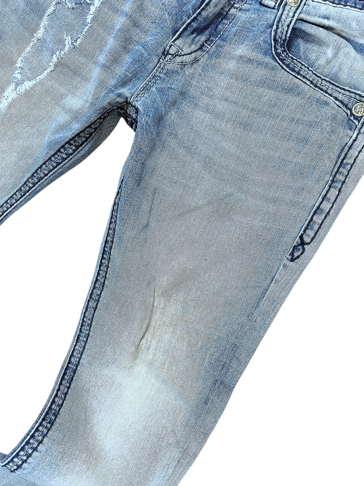 Vintage Rock Revival Y2K Straight Leg Jeans (M) – Detailaufnahme 3