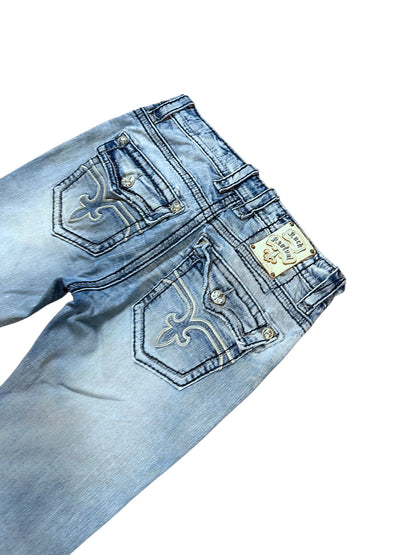 Vintage Rock Revival Y2K Straight Leg Jeans (M) – Detailaufnahme 5
