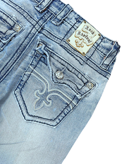 Vintage Rock Revival Y2K Straight Leg Jeans (M) – Detailaufnahme 6