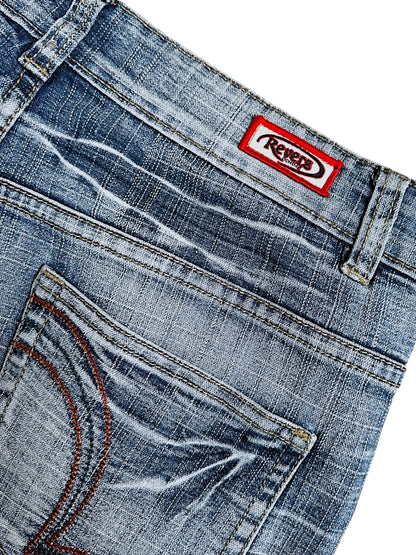 Vintage Revers Y2K Low Waist Bootcut / Flared Damenjeans (M)
