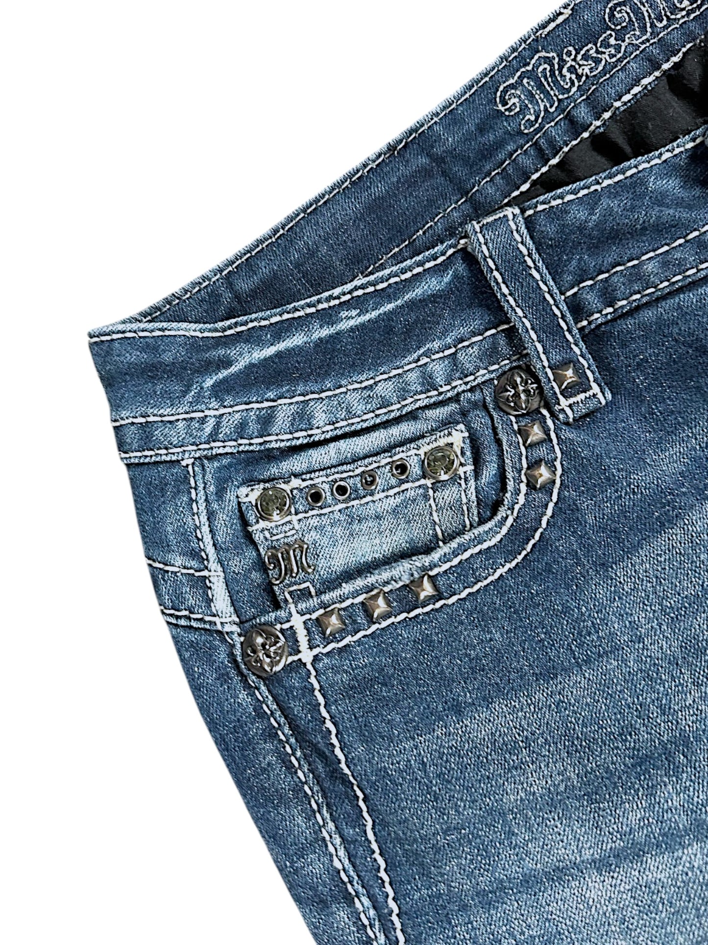 Vintage Miss Me Y2K Low Waist Bootcut / Flared Damenjeans (M)