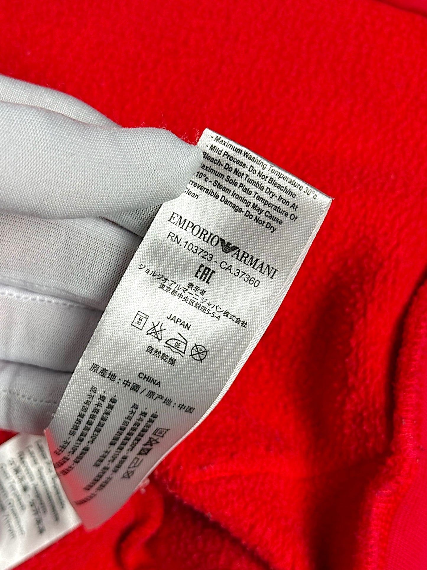 Vintage Armani Zip-Hoodie (S)