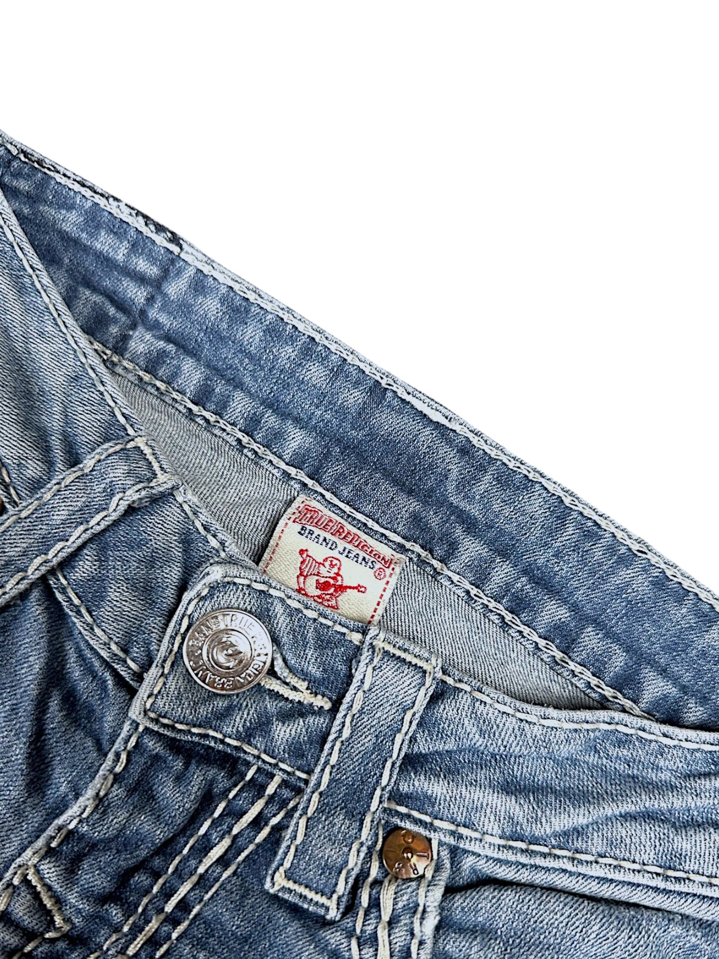 Vintage True Religion Y2K Low Waist Bootcut / Flared Damenjeans (M)