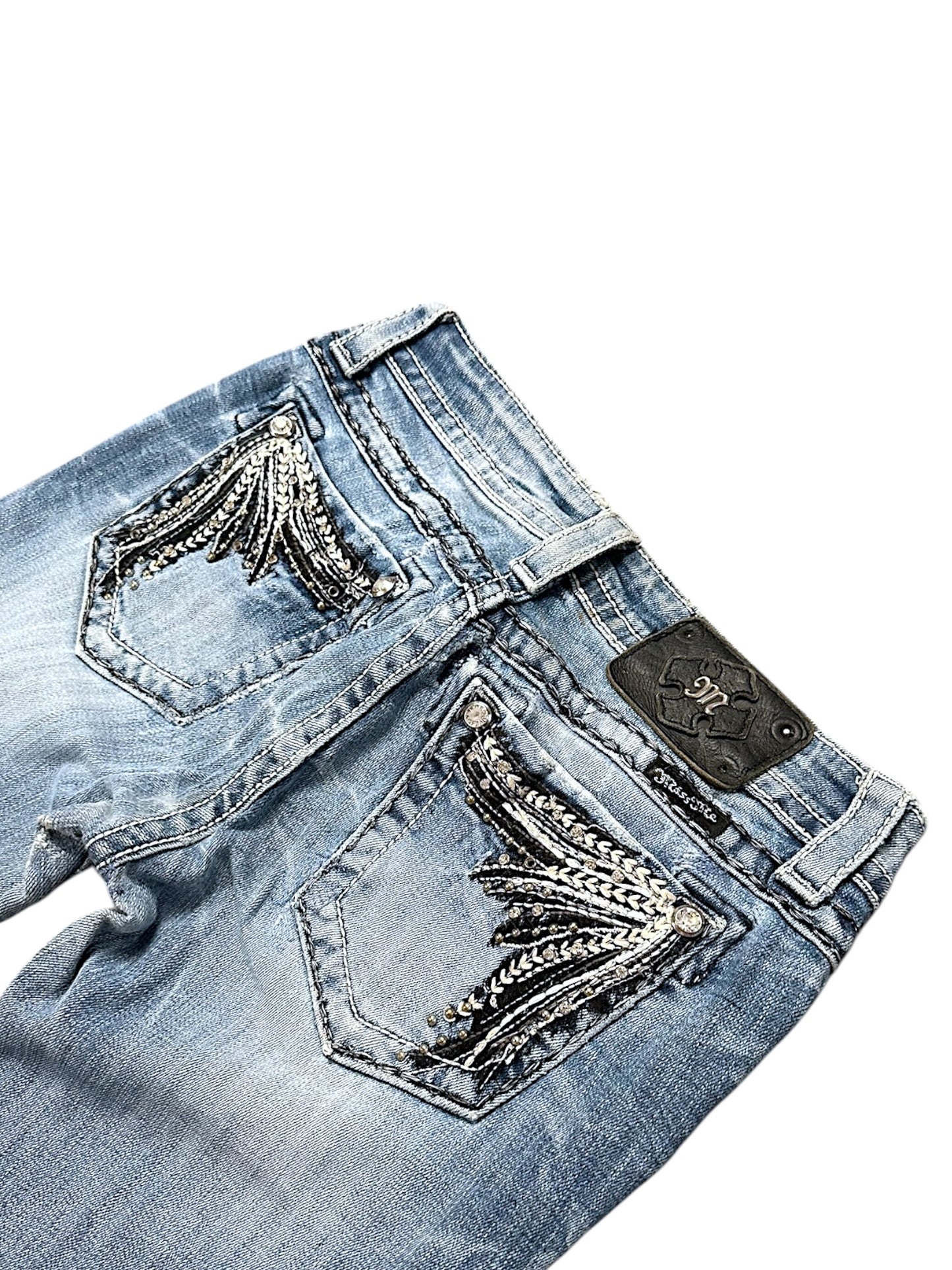 Vintage Miss Me Y2K Low Waist Bootcut / Flared Damenjeans (S)