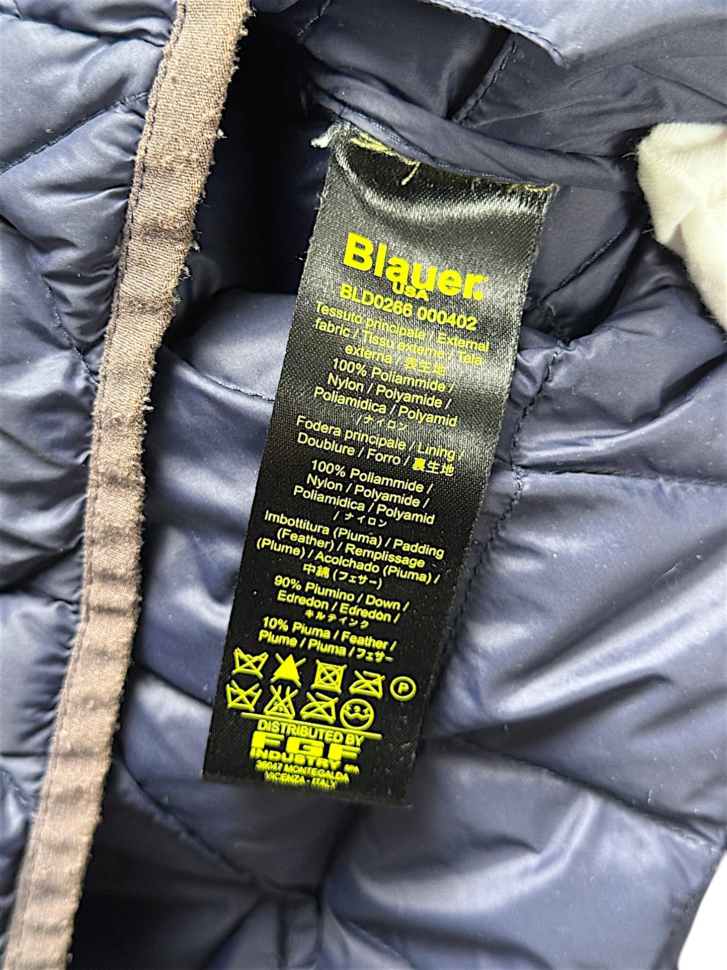 Vintage Y2K Blauer Daunenjacke (M)