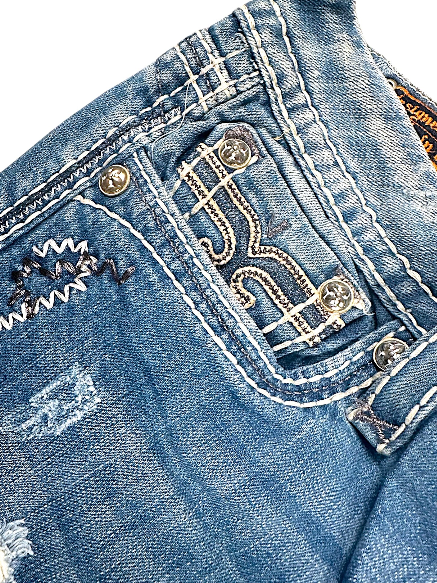 Vintage Rock Revival Y2K Baggy Jeans (L)